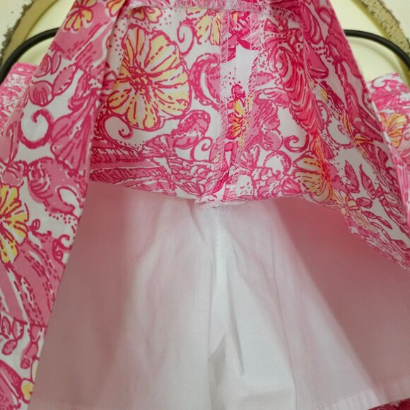 Lilly Pulitzer Womens Jarvey Skort Chum Bucket  Pink Lined Side Slit Golf Resort - Picture 3 of 4